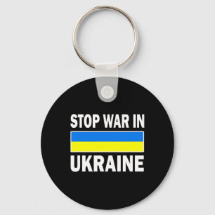 We Stand With Ukraine Free Ukraine Stop War In Ukr Keychain