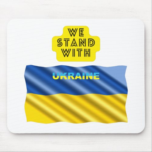 We Stand With Ukraine Mouse Pad