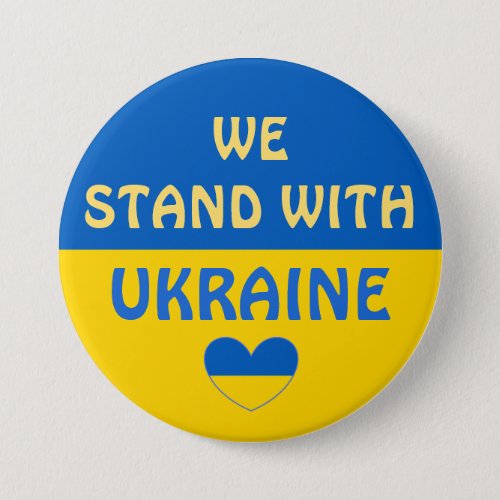 We Stand with Ukraine  Show Support  Button