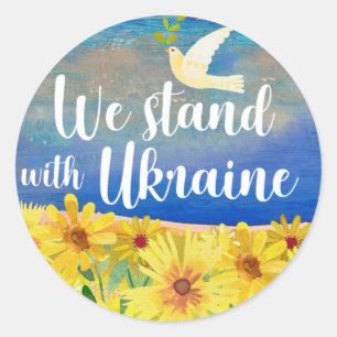 WE STAND WITH UKRAINE Stickers