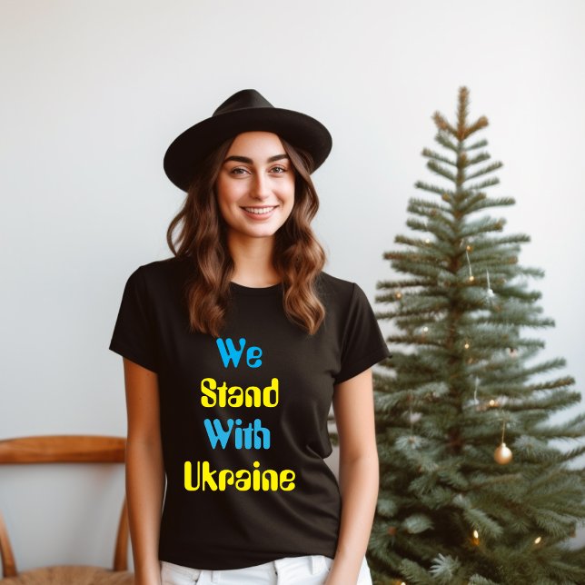 We Stand with Ukraine T-Shirt (Creator Uploaded)