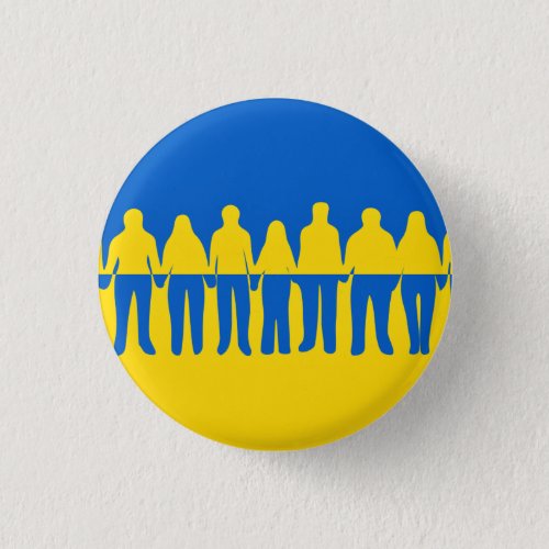 We Stand With Ukraine _ Ukrainian Flag _ Freedom  Button