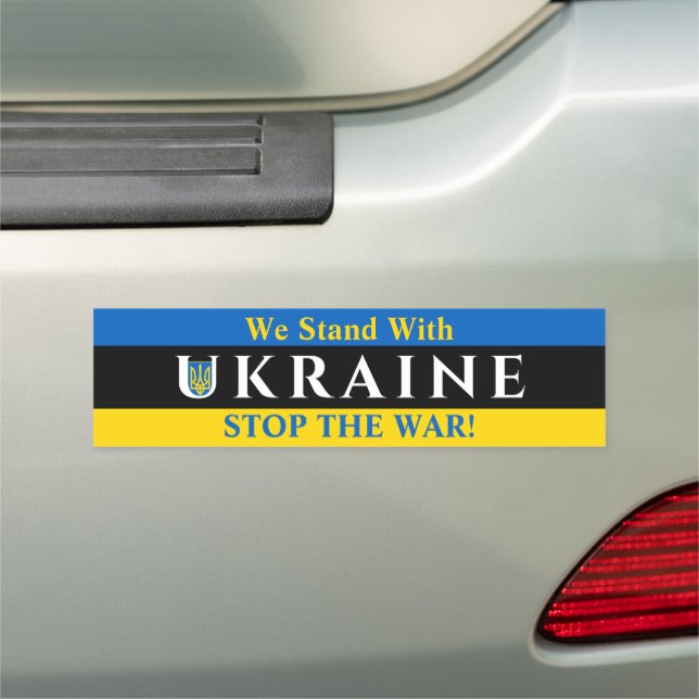 We Stand With UKRAINE, Your Messages Sign (In Situ)