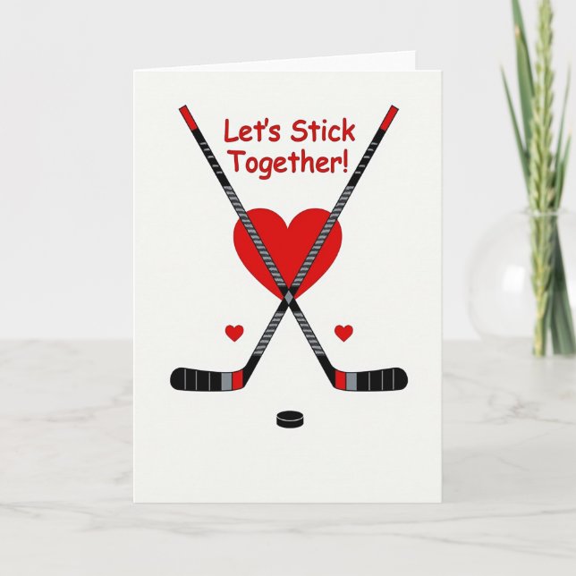We Stick Together Hockey Card (Front)