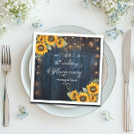We Still Do 20th Wedding Anniversary String Lights Napkins