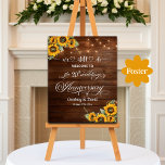 We Still Do 20th Wedding Anniversary String Lights Poster