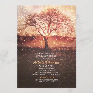 We Still Do 75th Wedding Anniversary Love Seasons Invitation