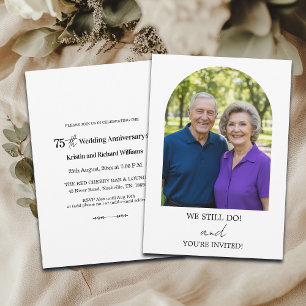 We Still Do 75th Wedding Anniversary Photo Invitation
