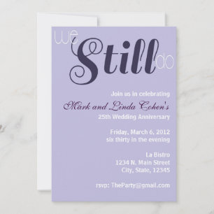 We Still Do Anniversary Invitation