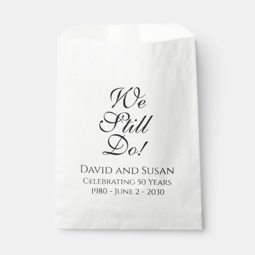 We Still Do Anniversary Party Paper Favor Bag
