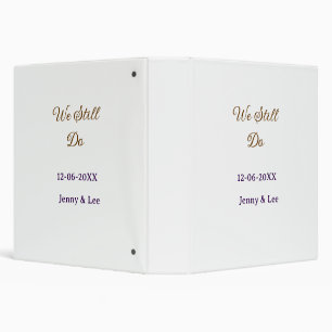 We still do brown pink name date year boho retro s 3 ring binder