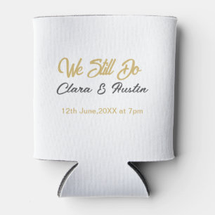 We still do couple name date champagne gold vow re can cooler
