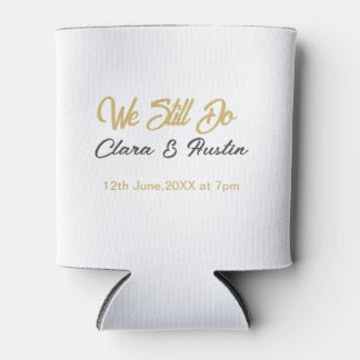 We still do couple name date champagne gold vow re can cooler