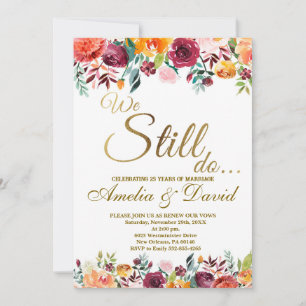 We Still Do invitation, Vow Renewal Invitation