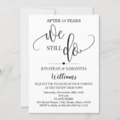 We still do Modern Minimalist Wedding Anniversary Invitation (Front)