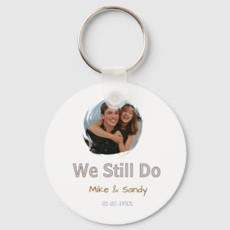 we still do name couple purple pastel brown date m keychain