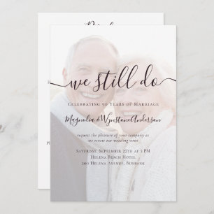 We Still Do Photo Vow Renewal All in One Invitation