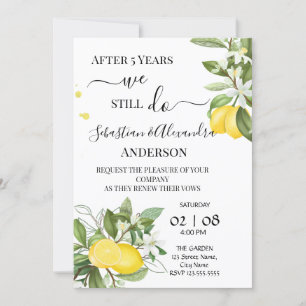 We still Do Renewal Wedding Vows Anniversary Invitation