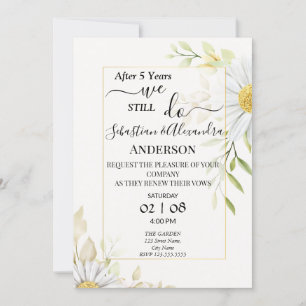 We still Do Renewal Wedding Vows Anniversary Invitation