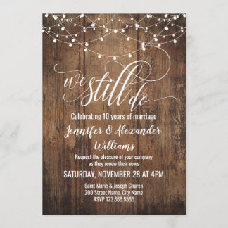 We Still Do Vow Renewal Invitation