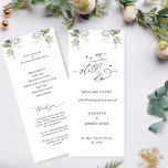We Still Do, Wedding Anniversary Ceremony Program<br><div class="desc">Elegant "We Still Do" wedding anniversary ceremony program with exquisite watercolor greenery details and beautiful modern handwritten calligraphy elements. Ability to personalize this template with your own information, and change the wedding anniversary number to any other number you may need. If needed, you can select to customize it further and...</div>