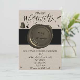 We Still Do Wedding Anniversary Renewal Invitation