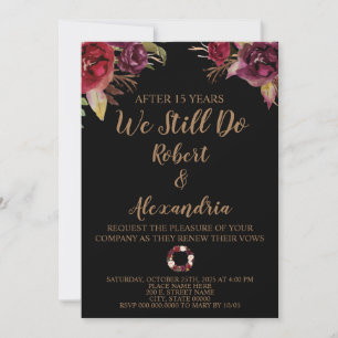 We Still Do Wedding Anniversary Renewal Invitation
