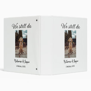 We still do wedding couple pet photo name date sim 3 ring binder