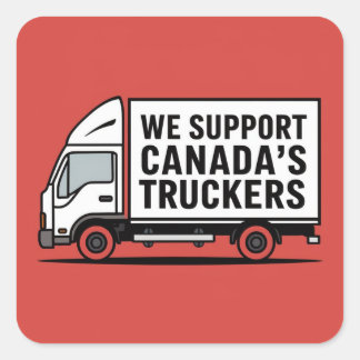 We Support Canadian Trucker Stickers