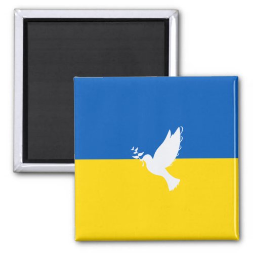 We Support Ukraine Flag Magnet