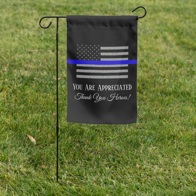 WE SUPPORT YOU POLICE YARD FLAG (In SItu)