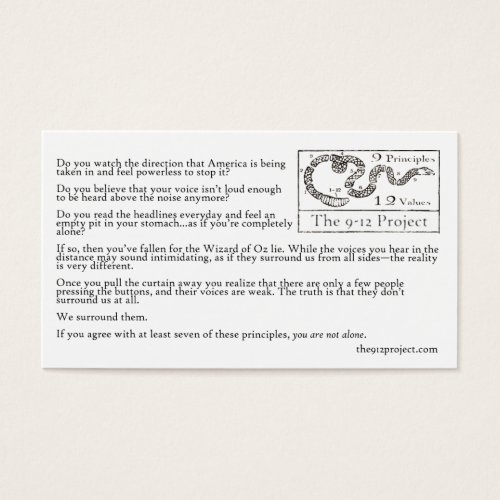 We Surround Them Card Business Cards