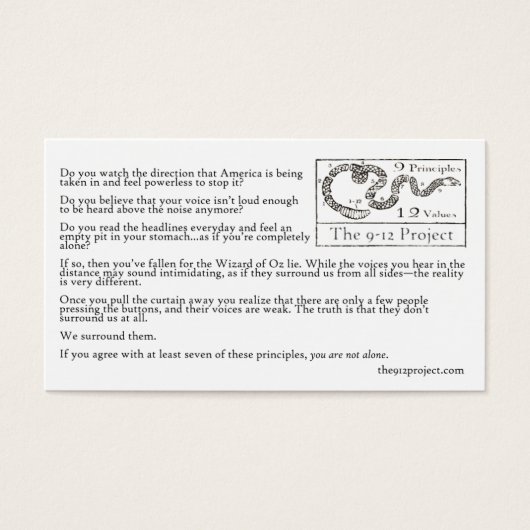 We Surround Them Card (Front)