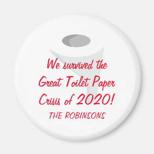 We Survived 2020! Funny Quarantine Family Name Magnet