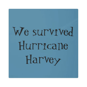 We survived Hurricane Harvey Metal Print