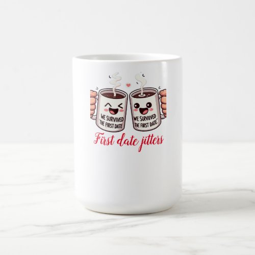 We Survived the First Date Couple Coffee Mug