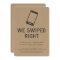 We Swiped Right Funny Wedding Shower Engagement