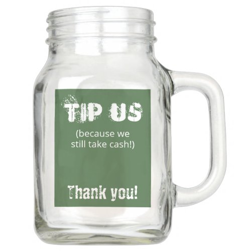 We Take Cash Liberty Freedom Patriot Funny Tip Jar