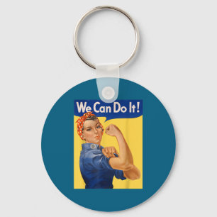 We The Can It Rosie Riveter Feminist Keychain