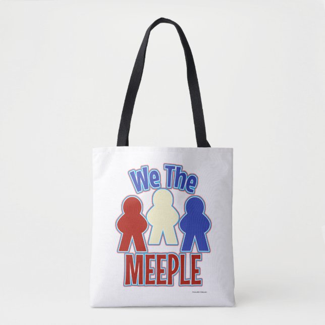 We the Meeple Tabletop Gaming Tote Bag (Front)