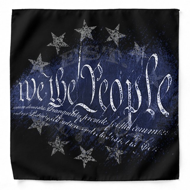WE THE PEOPLE 13 STARS 1776 Vintage Bandana (Front)