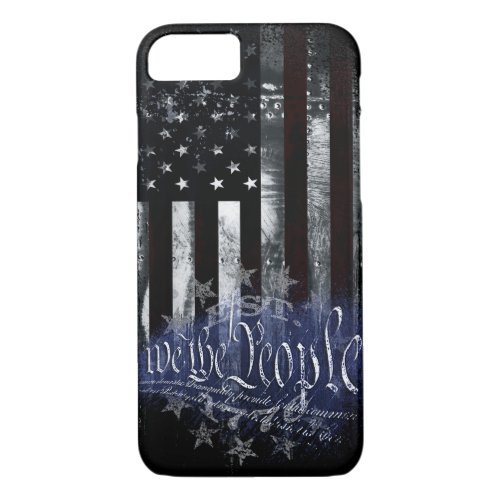 WE THE PEOPLE 13 Stars Industrial American Flag iPhone 87 Case