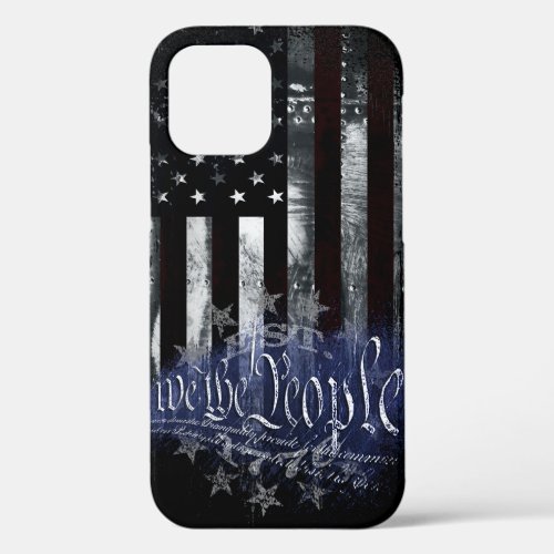 WE THE PEOPLE 13 Stars Industrial American Flag iPhone 12 Case