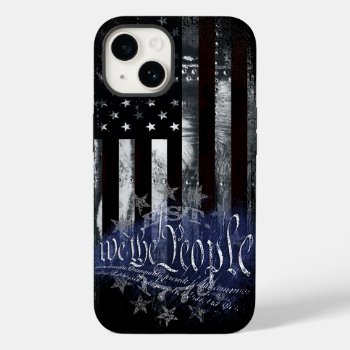 We The People 13 Stars Industrial American Flag Case-mate Iphone 14 Case by KDRDZINES at Zazzle