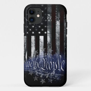 We The People 13 Stars Industrial American Flag Iphone 11 Case by KDRDZINES at Zazzle