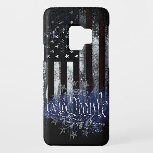 WE THE PEOPLE 13 Stars Industrial American Flag Case_Mate Samsung Galaxy S9 Case