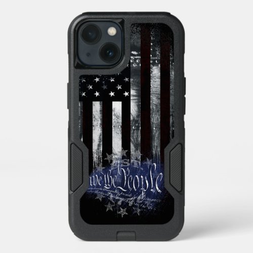 WE THE PEOPLE 13 STARS Industrial American Flag iPhone 13 Case