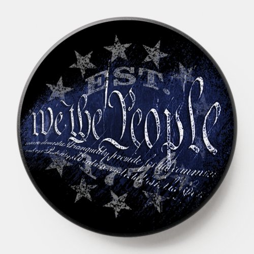 WE THE PEOPLE 13 Stars Industrial American Flag PopSocket