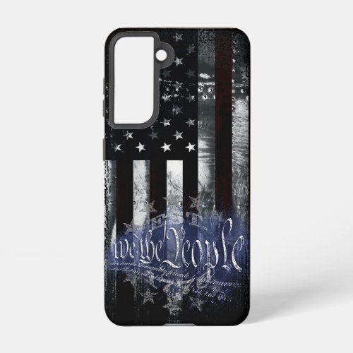 WE THE PEOPLE 13 Stars Industrial American Flag Samsung Galaxy S21 Case