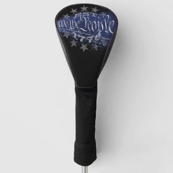 We The People 13 Stars Vintage Golf Head Cover by KDRDZINES at Zazzle